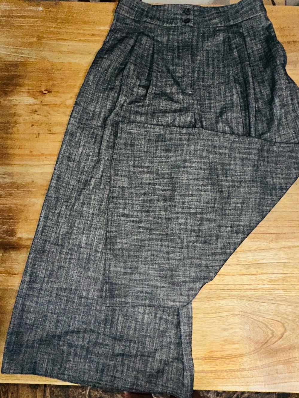 ZARA Herringbone Pleated Pants  ZW Collection. - Picture 3 of 9